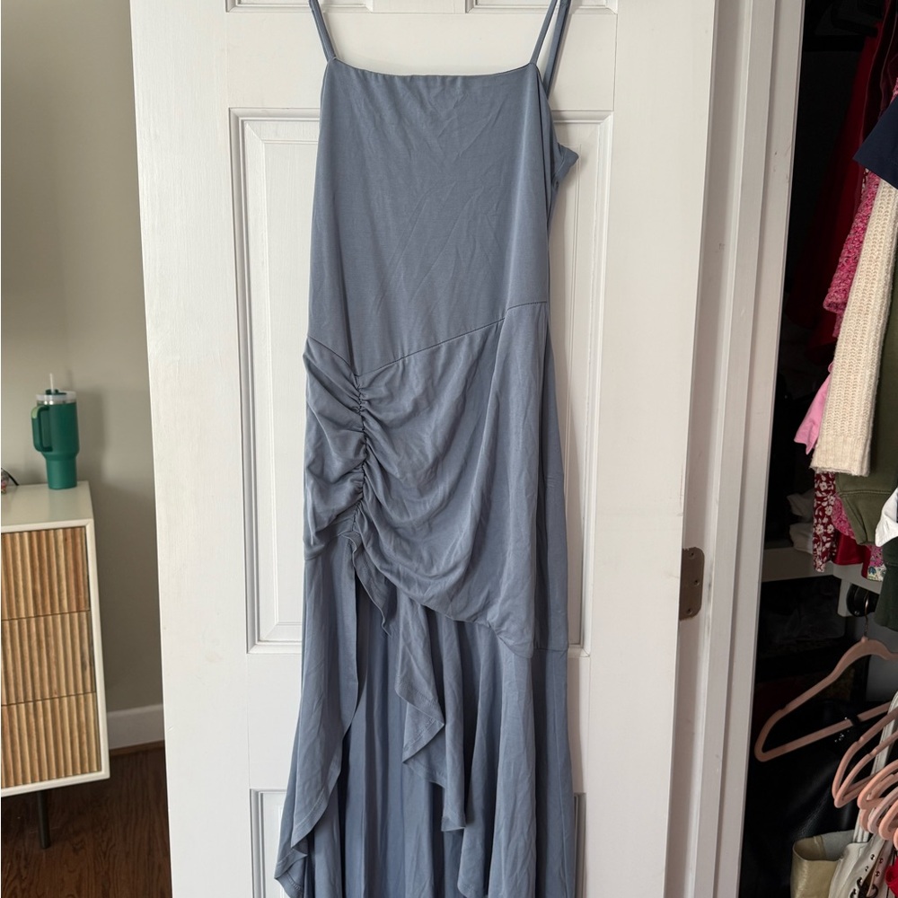 Lovers + Friends Asymmetrical Blue Dress